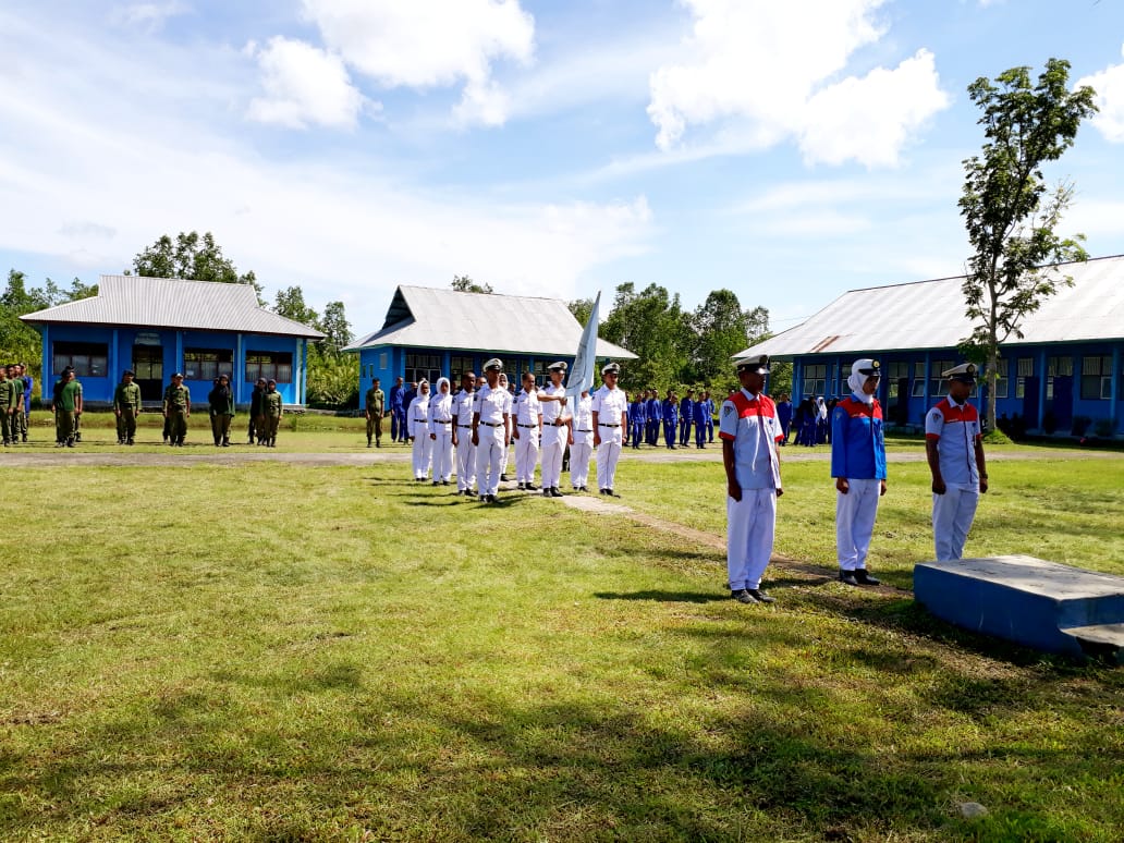 Paskibra saat mengatur jalanya upacara